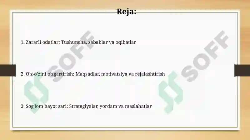 Zararli odatlardan saqlanish va oldini olish usullari 2