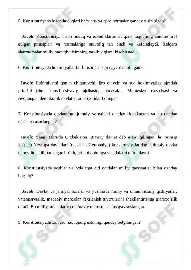 O‘zbekiston Respublikasi Konstitutsiyasi 2