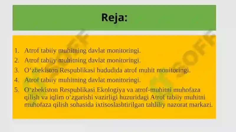 O‘zbekiston ekologik monitoring tizimining istiqbollari 2