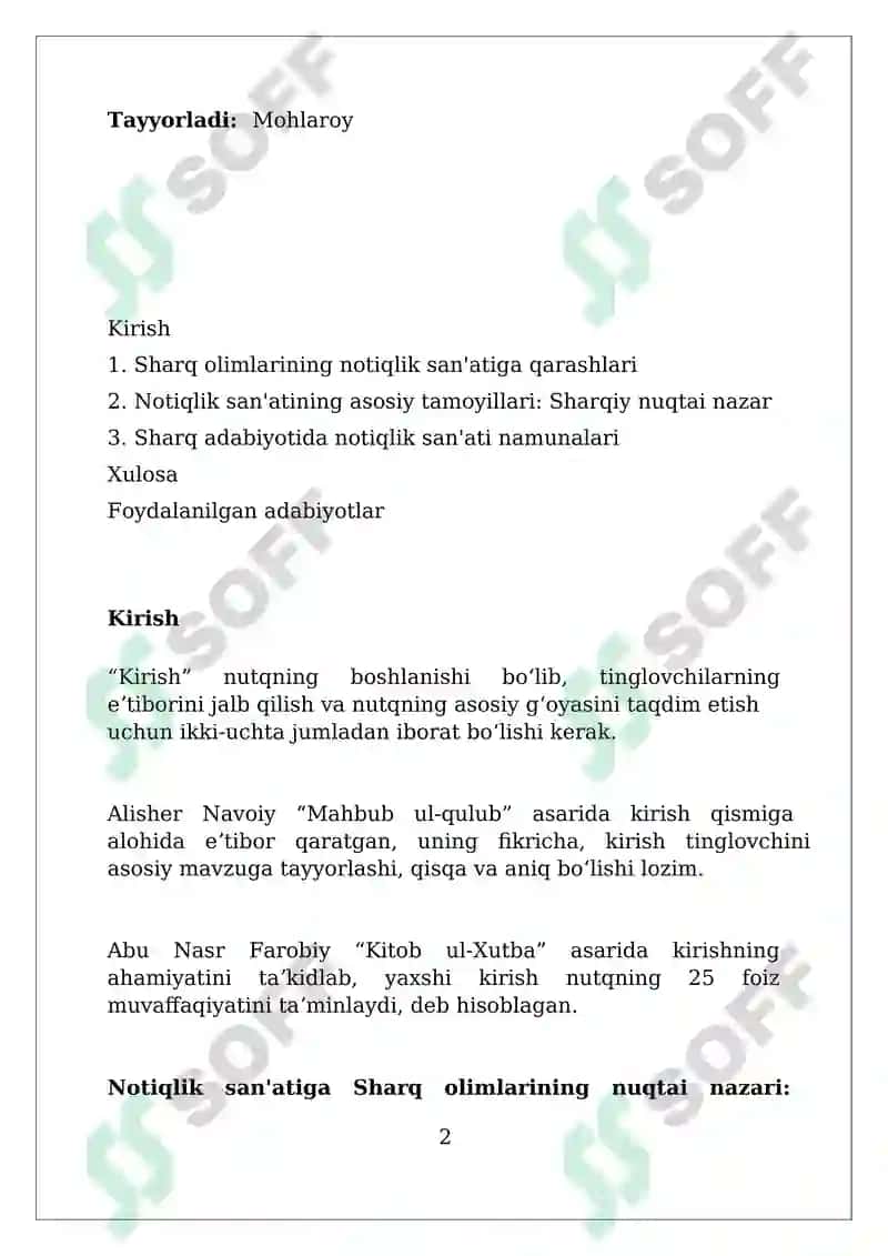 Sharq allomalaring notiqlik sanatiga doir qarashlari 2