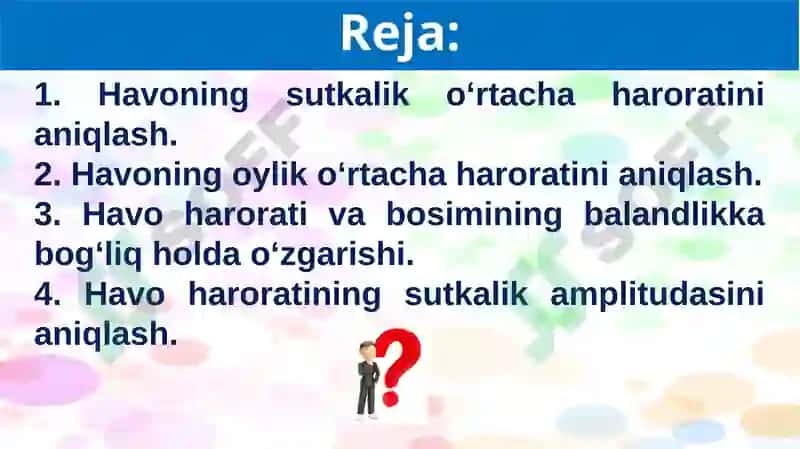 Havoning sutka iko'rtich aharoratini aniqlash 2
