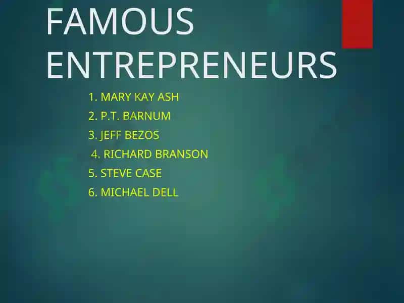 FAMOUS ENTREPRENEURS 2