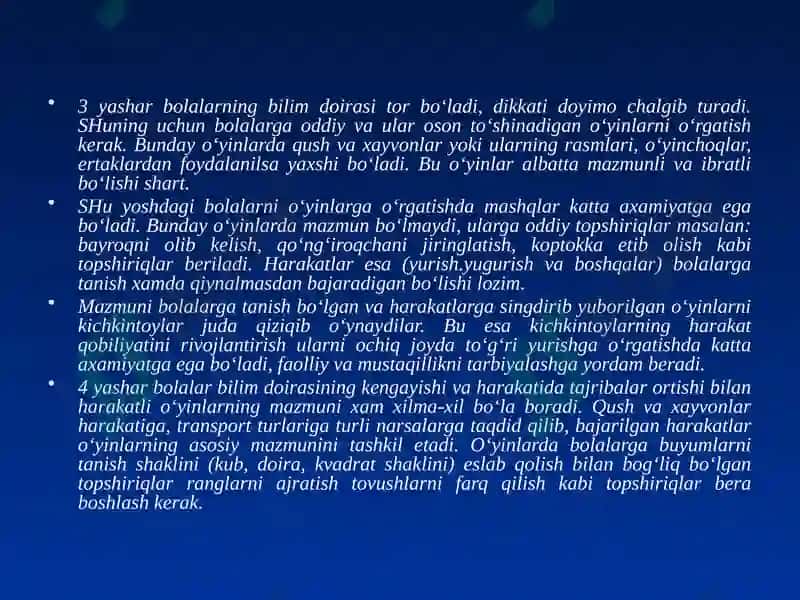 O‘yinlar bilan 3 yoshgi bolani o‘rgatish 2