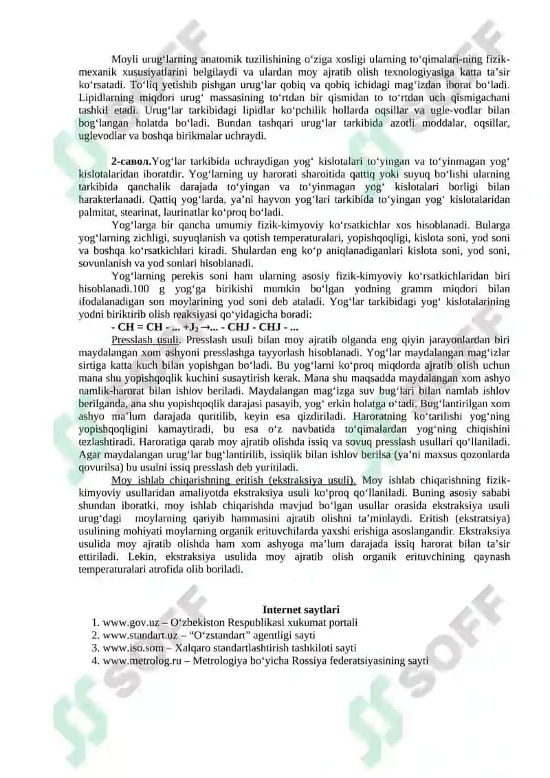 Sifatli moyli ekinlar yetishtirish texnologiyasi 2