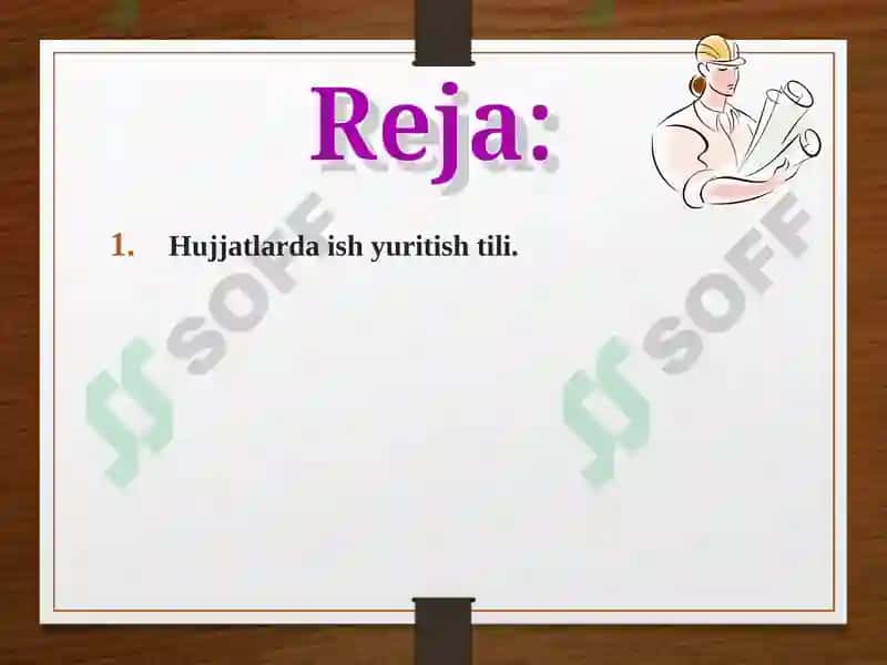 Ish yuritish tili va uslubi 2