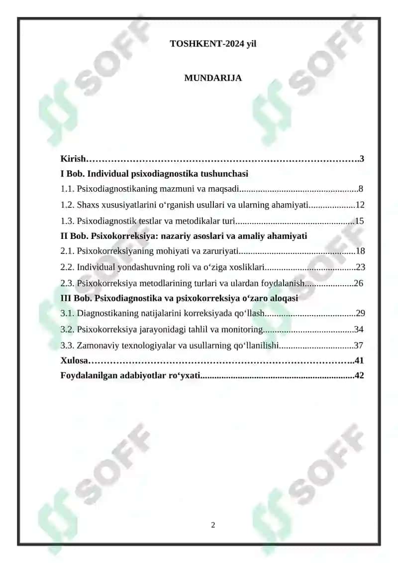 Induvidal pisixadiagnostika pisxakarekksiyaning axamiyati 2