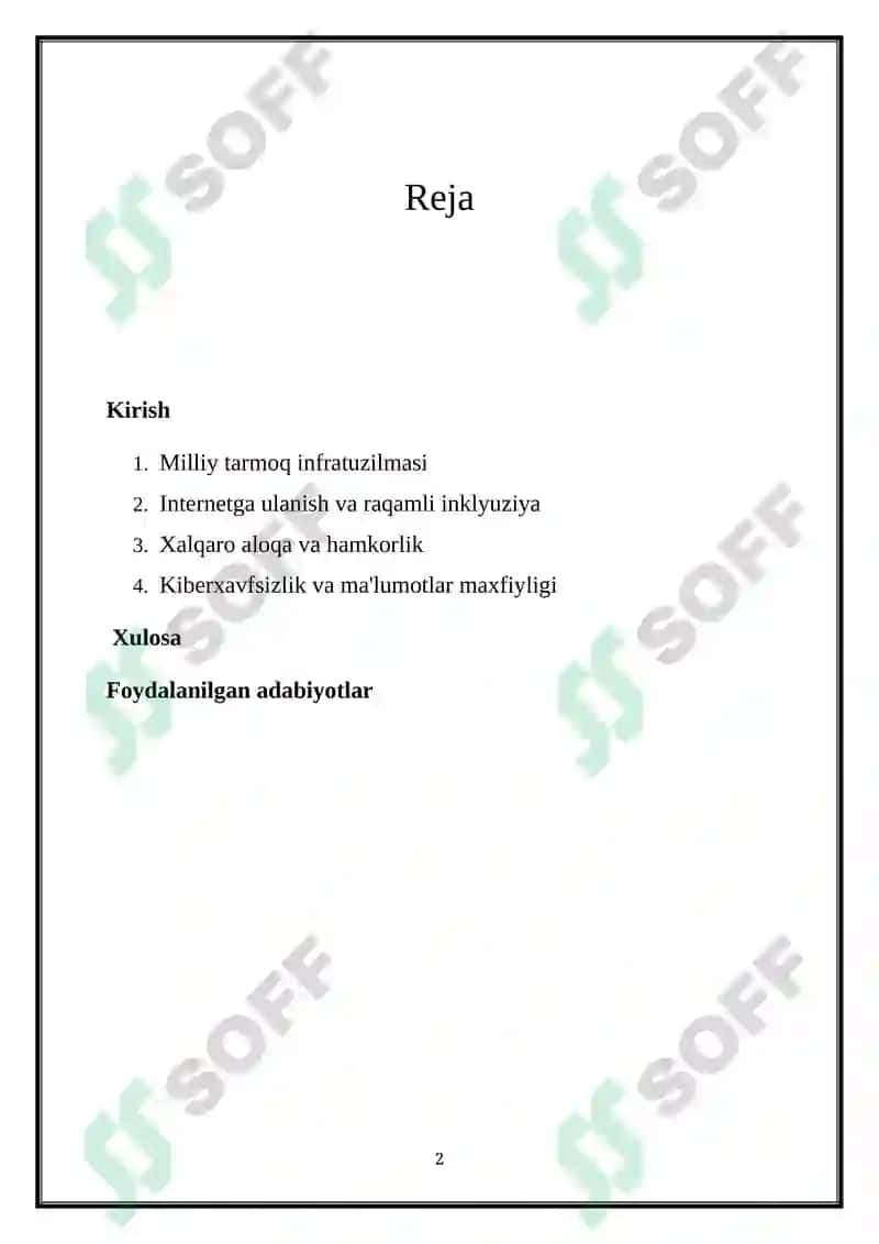 O‘ZBEKISTON RESPUBLIKASI MILLIY TARMOG‘I 2