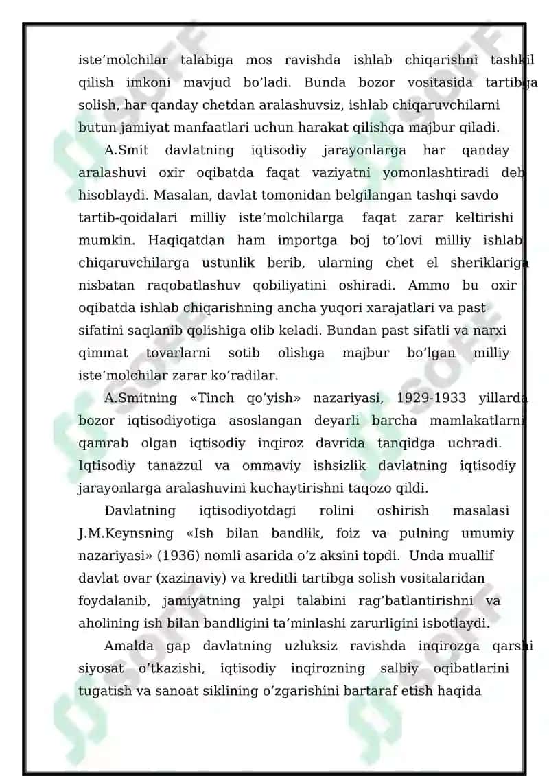 IQTISODIYOTNI TARTIBGA SOLISHDA MONETARISTIK NAZARIYA VA SIYOSAT 2