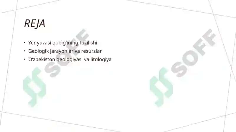 Yer yuzasi qobigining tuzilishi 2