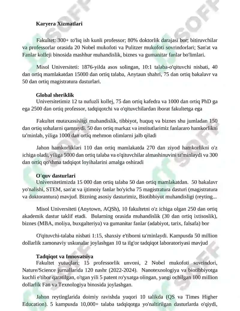 Universitetimiz talabalarga o'zgaruvchan ta'lim tajribasini taqdim etishga bag'ishlangan va yuqori malakali professor-o'qituvchilar jamoasiga ega 2