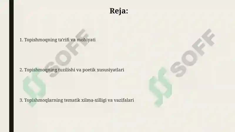 Topishmoq janrining oʻziga xos xususiyatlari 2