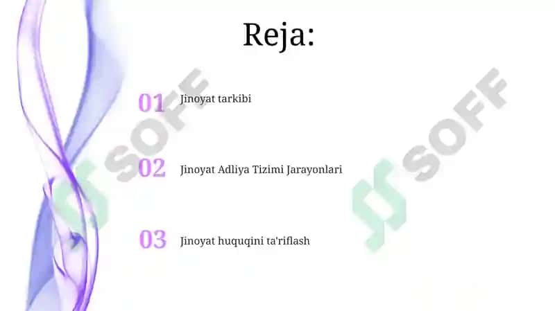 Jinoyat qonuni tushunchasi va moxiyati 2