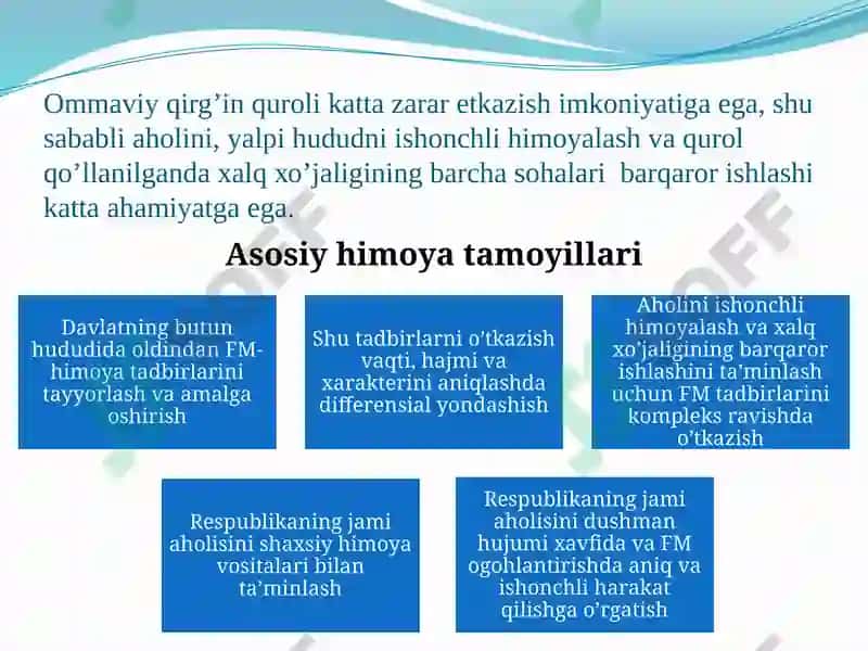 SHAXSIYHIMOYA VOSITALARI. MAHSUS HIMOYA VOSITALARI. SHAXSIY TIBBIYOT VOSITALAR BA ULARNING TASNIFI 2