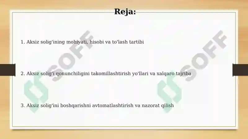 Aksiz solig'i 2