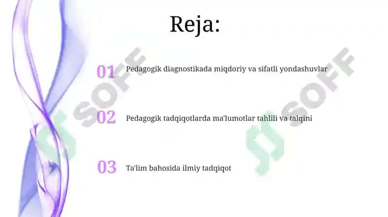 Pedagogik tashxislash fanining ilmiy tadqiqot metodlari 2