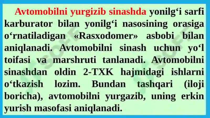 AVTOMOBIL DVIGATELINING YONILG‘I TA’MINOT TIZIMI 2