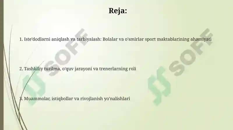 Bolalar va O'smirlar Sport Maktablari 2