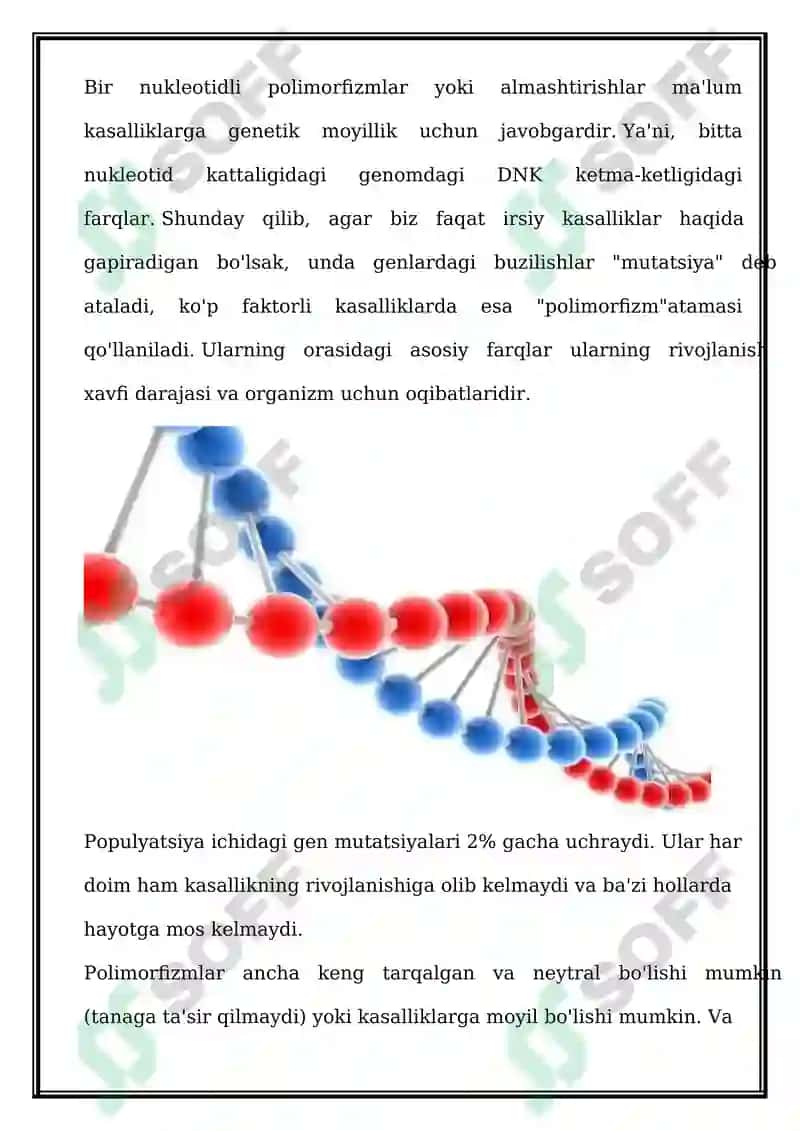 MULTIFAKTORIAL KASALLIKLAR: DIFFERENSIAL DIAGNOSTIKASI, TEKSHIRUV, DAVOLASH 2