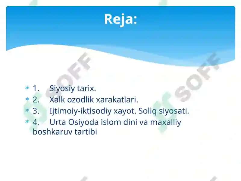 Arablarning O’rta Osiyoni istilo etishi va ularning Movaraunnahrdagi boshqaruvi: ijtimoiy-siyosiy jarayonlar 2