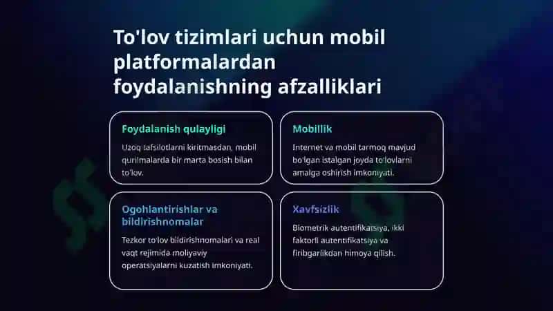 Mobil platformalarga asoslangan to'lov tizimlari 2