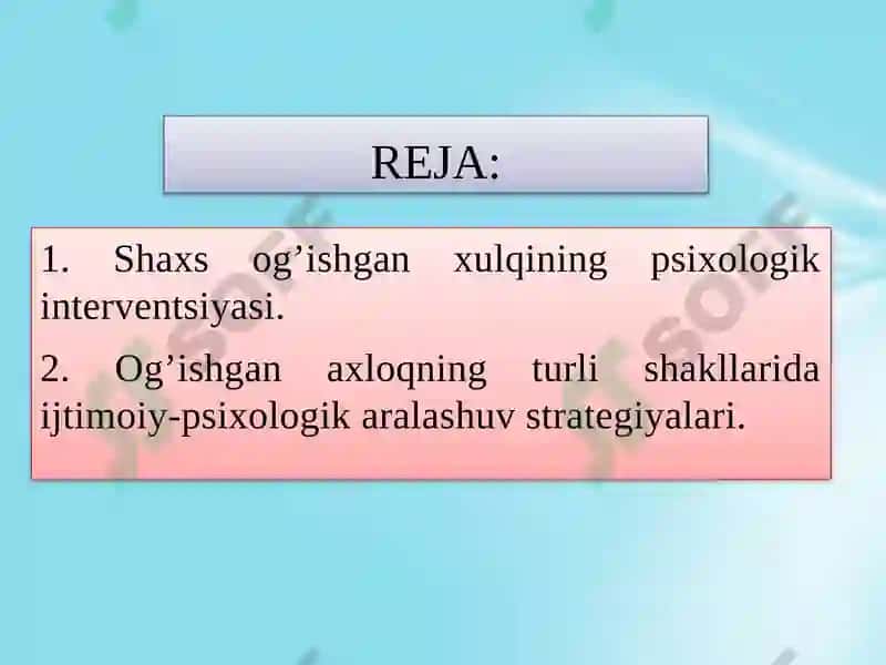 SHAXSOG’ISHGAN AXLOQININGPREVENTSIYASI VAINTERVENTSIYASI 2