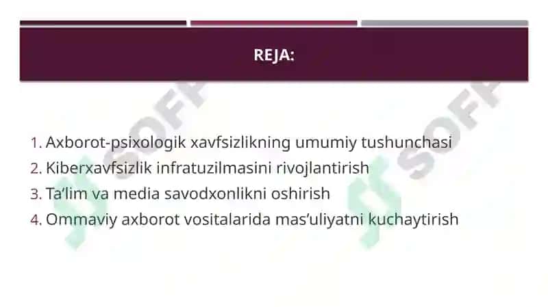 Davlat jamiyat va shaxs axborot-psixalogik xavfsizligini ta’minlash yonalishlari 2