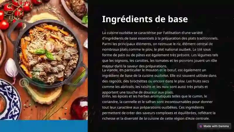 Introduction à la cuisine ouzbèke 2