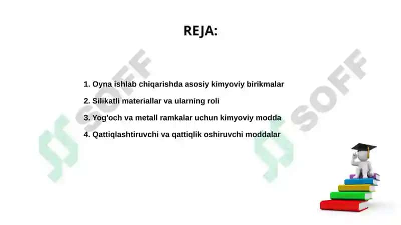 Oyna ishlab chiqarishda foydalaniladigan kimyoviy birikmalar 2