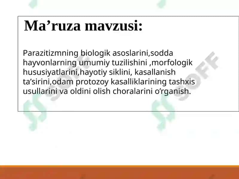 Tibbiyparazitologiya.Tibbiyprotozoologiya 2