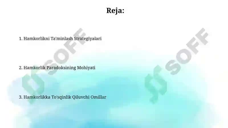 Global Hamkorlik Muammolari 2