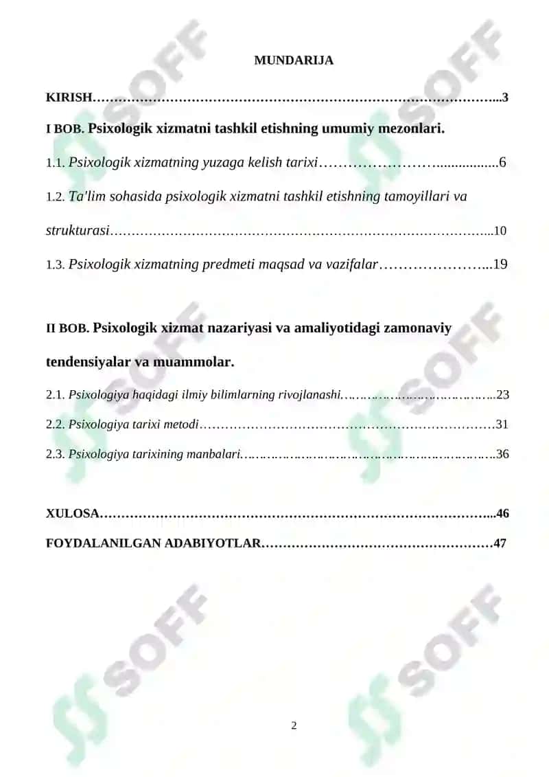 Psixologik xizmat fani rivojlanishining ilmiy-tarixiy asoslari 2