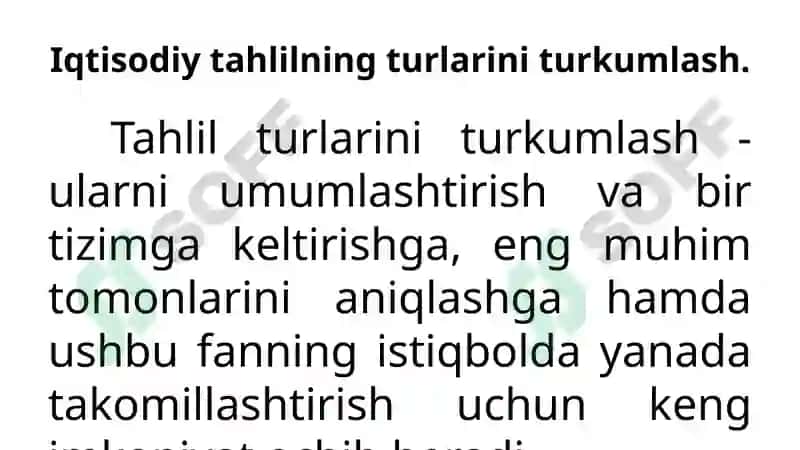 Iqtisodiy tahlil 2