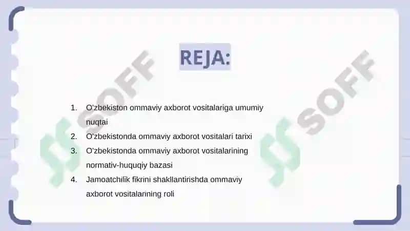 O'zbekiston ommaviy axborot vositalari tarixi 2