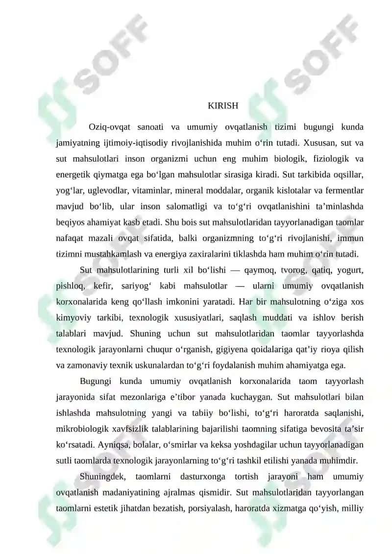 Sut mahsulotlari va ulardan tayyorlanadigan taomlar,ularni tayyorlash va dasturxonga tortish 2