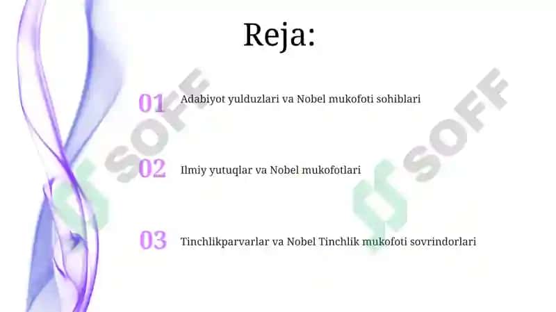 Adabiyot yulduzlari va Nobel mukofoti sohiblari 2