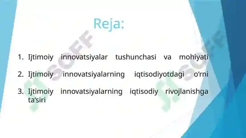 Innovatsion iqtisodyotda ijtimoiy-iqtisodiy masalalar 2