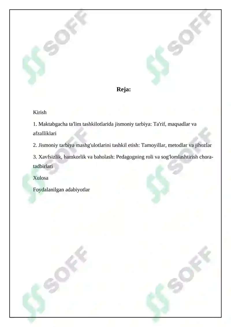 Maktabgacha ta'lim tashkilotlarida jismoniy tarbiya 2