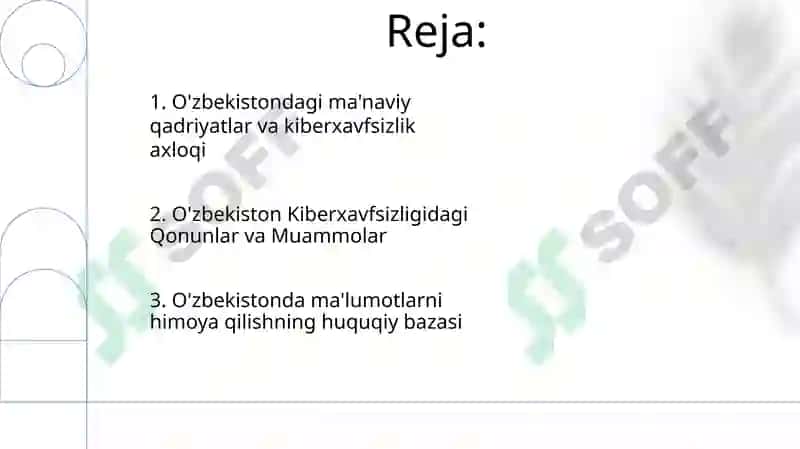 O'zbekistonda axborot xavfsizligining manaviy va huquqiy asoslari 2
