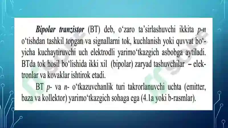 BIPOLAR TRANZISTORLAR 2