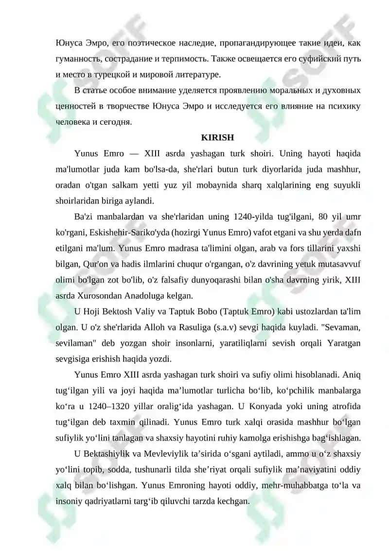 YUNUS EMRO 2