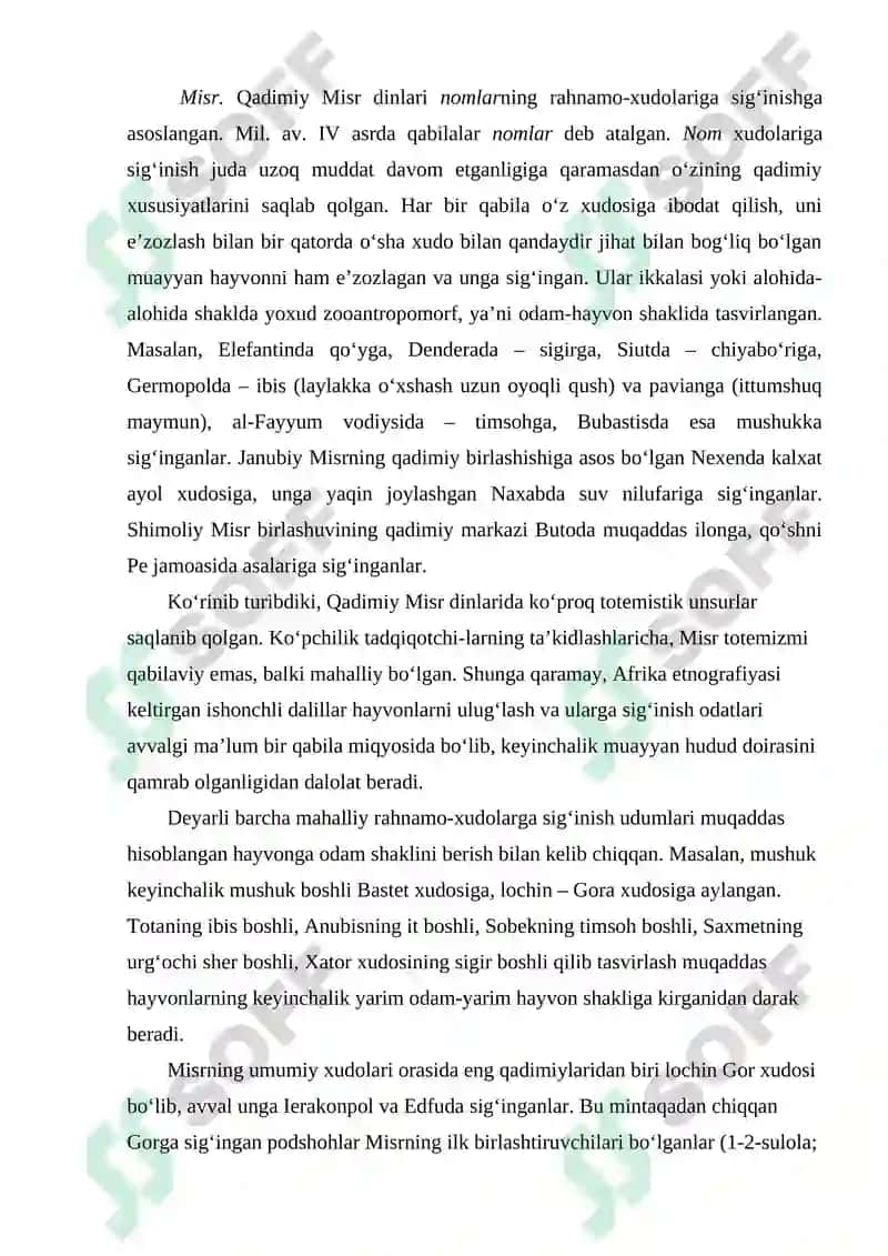 Qadimgi Misr Dinlari 2