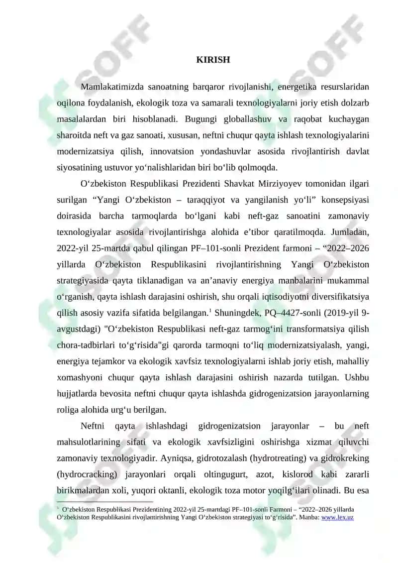 Gidrogenizatsiya texnologiyasi 2