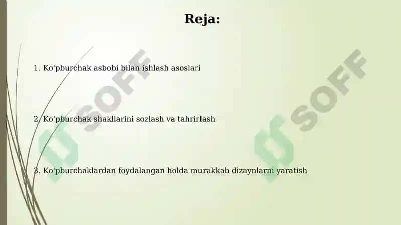 Corel Draw dasturida poligon uskunasi bilan ishlash 2