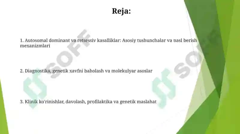 Tibbiybiologiya Autosomadominant va retsessiv kasalliklar 2