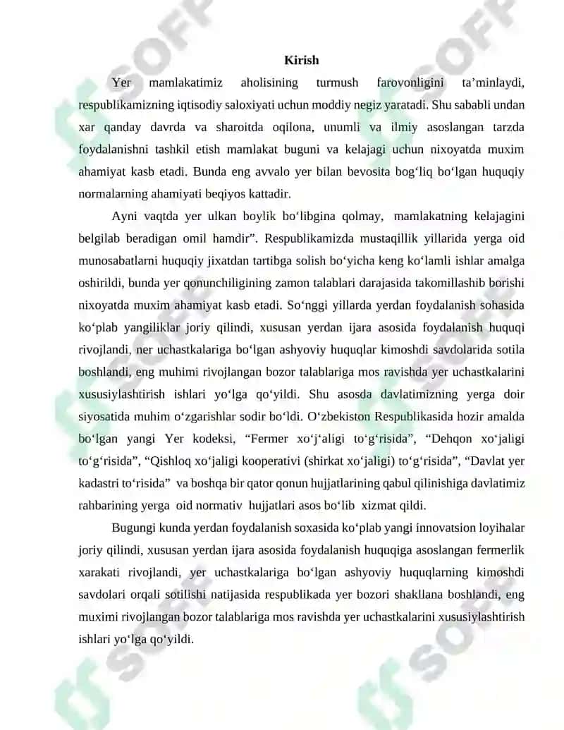Yerlardan oqilona foydalinish va ularni muhofaza qilishni rag'batlantirish 2