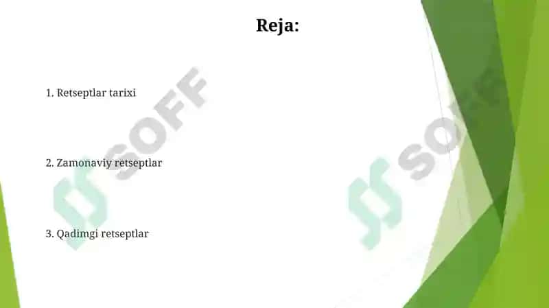 Retseptlar tarixi 2
