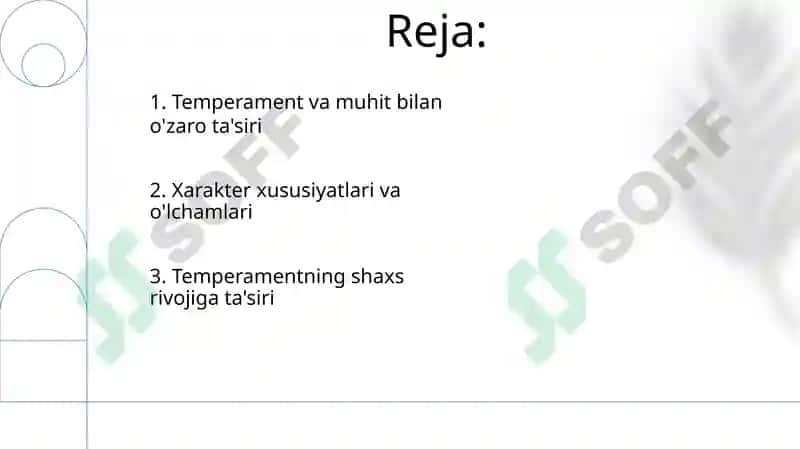 Temperament shaxs tuzilmasi sifati 2