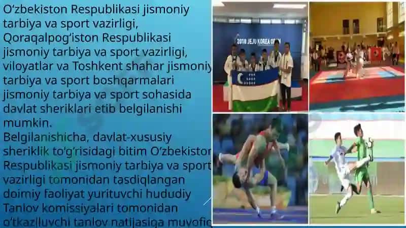 Jismoniy tarbiya va sportga oid meʼyoriy hujjatla 2