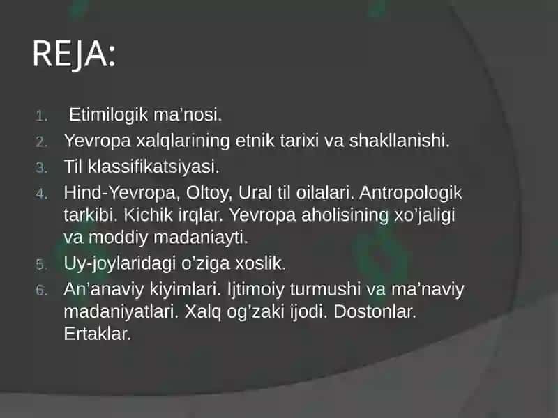 YEVROPA XALQLARI 2