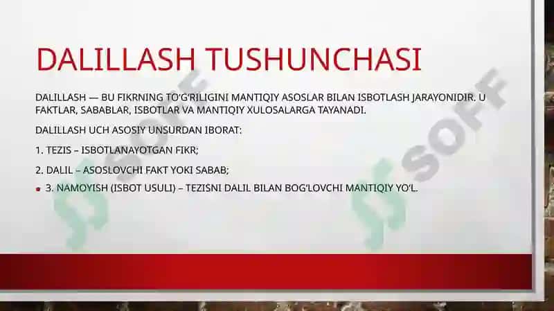Dalillash va ishonch–e’tiqodning shakllanishi jarayoni 2
